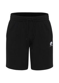 Sweatshorts Lotto, Herren, Gr. S (44/46), Normalgr&ouml;&szlig;en, schwarz (caviar), 80% Baumwolle, 20% Polyester, unifarben, kurz, Hosen Sweatshorts, - innen weich angeraut