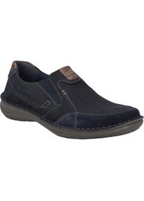 Slipper Josef Seibel "New Anvers 01, dunkelblau-kombi", Herren, Gr. 40, blau (dunkelblau, kombi), Obermaterial: 100% Rindsleder Leather cow., Schuhe Slipper