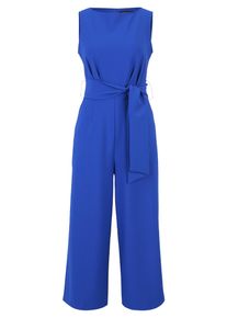 Jumpsuit Betty Barclay "Jumpsuit mit Eingrifftaschen", Damen, Gr. 42, EURO, blau (adria), Obermaterial: 86% Polyester PES. 14% Elasthan EL., Overalls Jumpsuit