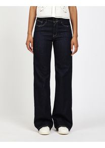 5-Pocket-Jeans Gang "94AMELIE WIDE LONG", Damen, Gr. 27, N-Gr, blau (prewashed), Denim/Jeans, Obermaterial: 93% Baumwolle, 5% Elastomultiester, 2% Elasthan, lang, Jeans 5-Pocket-Jeans, Long = 4 cm l&auml;nger