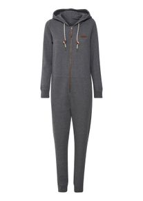 Overall oxmo "Overall OXOva", Damen, Gr. XL, N-Gr, grau (grau mel), Obermaterial: 80% Polyester PES. 20% Baumwolle CO., Overalls Overall