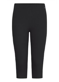 3/4-Leggings oxmo "3/4-Leggings OXLOV", Damen, Gr. XL, N-Gr, schwarz, Obermaterial: 95% Baumwolle CO. 5% Elasthan EL., Hosen 3/4-Leggings