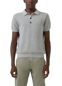 Polokragenpullover s.Oliver, Damen, Gr. S, grau, Strick, Obermaterial: 100% Baumwolle, unifarben, regular fit normal, ohne Ausschnitt, Rippb&uuml;ndchen, Pullover Polokragenpullover, mit Rippb&uuml;ndchen