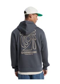 Kapuzensweatshirt Quiksilver "Salt Water Graphic", Herren, Gr. S, iron gate, Obermaterial: 55% Walkfrottier, 25% Walkfrottier, 20% Microfaser;, Sweatshirts Kapuzensweatshirt