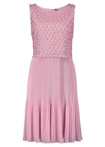 Cocktailkleid Vera Mont "Cocktailkleid mit Plissee", Damen, Gr. 42, EURO, pink (pink orchid), 100% Polyester PES., Kleider Cocktailkleid