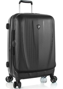 Hartschalen-Trolley Heys "Vantage, in verschiedenen Farben und Gr&ouml;&szlig;en", Damen, Gr. B/H/T: 41cm x 66cm x 26cm 86 l, schwarz, Polycarbonat-Verbundwerkstoff, unifarben, Koffer Hartschalen-Trolley, Heys Reisegep&auml;ck Frontzugangsfach Volumenerweiterung