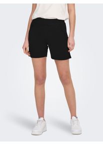 Jacqueline de Yong Shorts JDY "JDYLOUISVILLE CATIA SHORTS JRS NOOS", Damen, Gr. XS (34), N-Gr, schwarz, Web, Obermaterial: 95% Polyester, 5% Elasthan, loose fit ca. Mitte Oberschenkel, Hosen Shorts