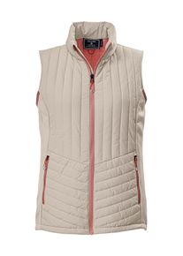 Funktionsweste Killtec "KOS 70 WMN VST", Damen, Gr. 48, zement, Obermaterial: 100% Polyester;Obermaterial 2: 90% Polyester, 10% Elasthan;Futter: 100% Polyester;F&uuml;llung: 100% Polyester, Westen Funktionsweste, Hybridweste, wasserabweisend, leicht gef&uuml;ttert