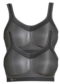 Sport-BH Anita "Sport BH momentum", Damen, Gr. 65, Cup D, schwarz (schwarz schwarz), Obermaterial: 70% Polyester PES. 15% Polyamid PA. 15% Elasthan EL., BHs Sport-BH