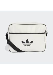 Sporttasche adidas originals "AIRLINER", Damen, cloud wei&szlig;, Obermaterial: 100% Polyurethan, Taschen Sporttasche, Schultertasche im angesagten Retrolook