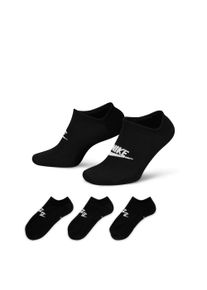 Sportsocken Nike "U NK NSW EVERYDAY ESSENTIAL NS", Damen, Gr. M (38/41), schwarz, wei&szlig;, Obermaterial: 98% Polyester, 2% Elasthan, Socken Sportsocken, f&uuml;r sportliche Aktivit&auml;ten, weiches Material, leichtes Design
