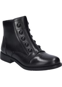 Stiefelette Josef Seibel "Simona 04, schwarz", Damen, Gr. 37, schwarz, Obermaterial: 100% Rindsleder Leather cow., Schuhe Stiefelette