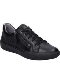 Sneaker Josef Seibel "Claire 13, black-black", Damen, Gr. 41, schwarz (schwarz, schwarz), Obermaterial: 100% Rindsleder Leather cow., Schuhe Sneaker