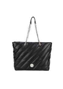 JOOP! Shopper JOOP JEANS "frizzare shopper lhz", Damen, Gr. B/H/T: 34cm x 30cm x 14cm, schwarz, Polyurethan (PU), Taschen Shopper, Damen Shopper mit Rei&szlig;verschluss