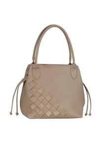 Shopper Gabor "Granada Structure", Damen, Gr. B/H/T: 42cm x 26,5cm x 18cm, beige (natur), Polyurethan, Taschen Shopper, eingewebete einzigartige Streifen aus Velourslederimitat