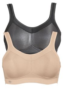 Sport-BH Anita "Sport BH momentum", Damen, Gr. 80, Cup C, bunt (desert schwarz), Obermaterial: 70% Polyester PES. 15% Polyamid PA. 15% Elasthan EL., BHs Sport-BH