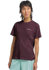 T-Shirt Jack Wolfskin "ESSENTIAL T W", Damen, Gr. XS, amaranth, Obermaterial: 100% Baumwolle, Shirts T-Shirt