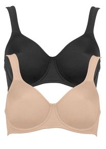 B&uuml;gel-BH Anita "B&uuml;gel BH Twin", Damen, Gr. 75, Cup C, bunt (schwarz beige), Obermaterial: 70% Polyamid PA. 30% Elasthan EL., BHs B&uuml;gel-BH