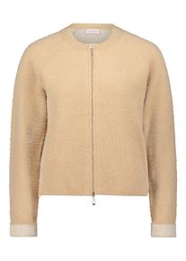 Strickjacke Betty Barclay "Casual-Strickjacke mit Rei&szlig;verschluss", Damen, Gr. 40, beige, Obermaterial: 55% Polyester PES. 45% Polyamid PA., Strickjacken Strickjacke