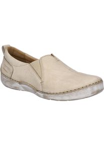 Slipper Josef Seibel "Fergey 70, creme", Damen, Gr. 42, beige (creme), Obermaterial: 100% Rindsleder Leather cow., Schuhe Slipper