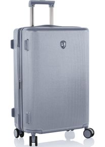 Hartschalen-Trolley Heys "Earthtone, verschiedene Gr&ouml;&szlig;en und Farben", Damen, Gr. B/H/T: 43cm x 66cm x 27cm 76 l, grau (glacier grau), Polycarbonat, Koffer Hartschalen-Trolley, Heys Reisegep&auml;ck TSA Schloss Volumenerweiterung
