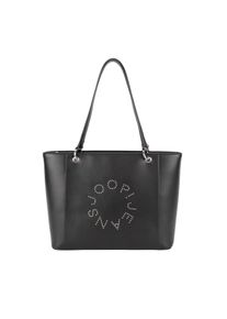 JOOP! Shopper JOOP JEANS "giro borchia imani shopper lhz", Damen, Gr. B/H/T: 34cm x 27cm x 12cm, schwarz, Lederimitat, Taschen Shopper, Damen Umh&auml;ngetasche, Tragetasche, Handtasche mit nietenbesetzem Logo