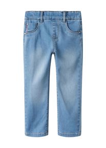 Slim-fit-Jeans name it "NMFSALLI SLIM DNM LEGGING 5357-TO NOOS", M&auml;dchen, Gr. 86, N-Gr, light blau denim, Denim/Jeans, Obermaterial: 57% Lyocell, 31% Polyester, 10% Viskose, 2% Elasthan, unifarben, slim fit kn&ouml;chellang, Jeans Slim-fit-Jeans