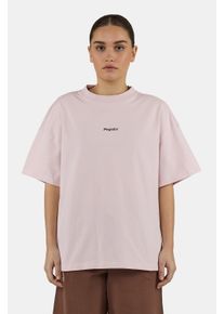 T-Shirt Pegador "Miravet Heavy Oversized Tee", Damen, Gr. S, washed powder pink, Jersey, Obermaterial: 100% Baumwolle, bedruckt, oversize normal, Rundhals, Shirts T-Shirt, Baumwolle, oversize