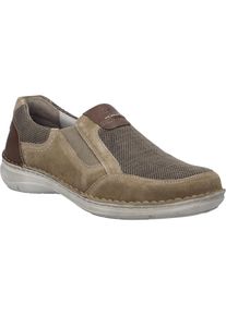 Slipper Josef Seibel "New Anvers 78, sand-kombi", Herren, Gr. 44, beige (sand, kombi), Obermaterial: 100% Rindsleder Leather cow., Schuhe Slipper