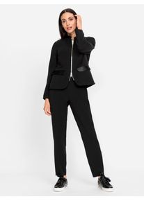 Hosenanzug Heine, Damen, Gr. 46, Normalgr&ouml;&szlig;en, schwarz, 75% Polyester, 20% Viskose, 5% Elasthan, Anz&uuml;ge Hosenanzug