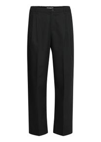 Stoffhose Casual Friday "Stoffhose CFGRANT 0153 wide garbadine pants", Herren, Gr. 33, L&auml;nge 34, schwarz (schwarz beauty), Obermaterial: 82% Polyester PES. 16% Viskose CV. 2% Elasthan EL., Hosen Stoffhose