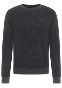 Cardigan Mustang "Herren Style Edward", Herren, Gr. XL, schwarz, Strick, 100% Baumwolle, regular fit, Rundhals, Strickjacken Cardigan