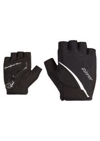 Fahrradhandschuhe Ziener "CARDA-Z", Damen, Gr. 6,5, schwarz, Materialmix, Handschuhe Fahrradhandschuhe