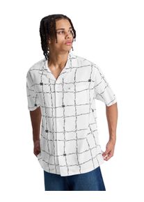 Kurzarmhemd DC Shoes "Wired Resort", Herren, Gr. M, US-Gr&ouml;&szlig;en, wei&szlig;, Obermaterial: 100% Viskose;, Hemden Kurzarmhemd