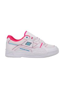 Sneaker DC Shoes "Construct", Damen, Gr. 7(38), wei&szlig; (wei&szlig;, crazy pink, blau), Obermaterial:54.6% Leder, 20.9% Synthetikmaterial, 25.5% Microfaser;, Schuhe Sneaker