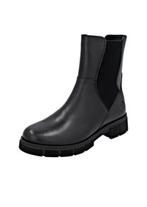 Chelseaboots Remonte "Elisabeth Hurley-Collection", Damen, Gr. 39, schwarz, Elastischer Einsatz, Leder, unifarben, Schuhe Chelseaboots, Boots, Stiefelette, Profilsohle und Innenrei&szlig;verschluss