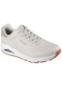 Sneaker Skechers "Harry Kane - Off Pitch Collection: Uno - Harry Kane Air", Herren, Gr. 39, grau (taupe), Lederimitat, Textil, Schuhe Sneaker, Schn&uuml;rschuh signiert vom weltbekannten Fu&szlig;ballstar Harry Kane