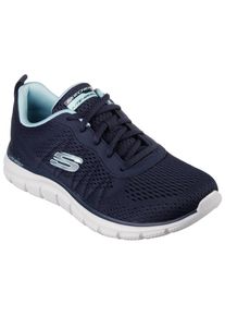 Sneaker Skechers "TRACK-NEW STAPLE", Damen, Gr. 35, blau (navy, blau), Textil, Schuhe Sneaker, Freizeitschuh in veganer Verarbeitung