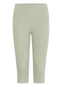 3/4-Leggings oxmo "3/4-Leggings OXLOV", Damen, Gr. XS, N-Gr, gr&uuml;n (seagrass melange), Obermaterial: 95% Baumwolle CO. 5% Elasthan EL., Hosen 3/4-Leggings