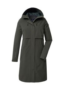 Parka Killtec "KOS 46 WMN PRK", Damen, Gr. 44, graugr&uuml;n, Obermaterial: 100% Polyester;Futter: 100% Polyester, Jacken Parka, Wasserdichter Damenparka, atmungsaktiv, verstellbare Details