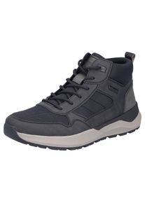 Winterboots Rieker, Herren, Gr. 43, schwarz, dunkelgrau, Lederimitat, Textil, Schuhe Winterboots, Schn&uuml;rboots, Casual High Top Sneaker mit TEX-Membran