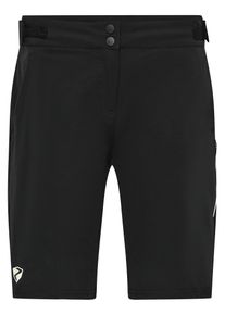Radhose Ziener "NILSA-Z", Damen, Gr. 48, EURO-Gr&ouml;&szlig;en, schwarz.wei&szlig; fog, Obermaterial: 100% Polyester, Hosen Radhose