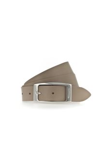 Lederg&uuml;rtel Tamaris, Damen, Gr. 120, grau (taupe), Rindsleder, Basic, G&uuml;rtel Lederg&uuml;rtel, mit gl&auml;nzender Schlie&szlig;e in tollen Basic-Farben