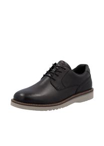 Schn&uuml;rschuh Rieker, Herren, Gr. 41, grau (dunkelgrau), Glattleder, unifarben, Schuhe Schn&uuml;rschuh, Halbschuh, Business-Schn&uuml;rer in bequemer Form