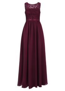 Cocktailkleid Vera Mont "Abendkleid mit Spitze", Damen, Gr. 30, EURO, rot (deep dahlia), 100% Polyester PES., Kleider Cocktailkleid