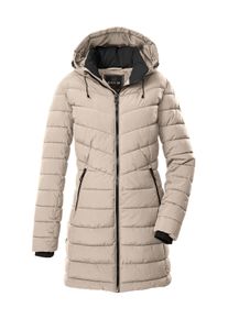 G.I.G.A. by Killtec Steppmantel "GW 74 WMN QLTD PRK", Damen, Gr. 48, beige (hellbeige), Obermaterial: 100% Polyester;Futter: 100% Polyester;F&uuml;llung: 100% Polyester, G.I.G.A. DX BY KILLTEC, M&auml;ntel Steppmantel, Wasserabweisender, winddichter Steppparka mit abnehmbarer Kapuze