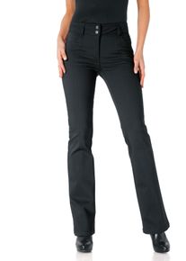 Bootcuthose Heine, Damen, Gr. 46, Normalgr&ouml;&szlig;en, schwarz, 48% Baumwolle, 45% Polyester, 7% Elasthan, Miedereinsatz:15% Elasthan, 85% Polyamid, unifarben, lang, Hosen Bootcuthose