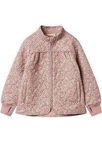 Steppjacke Wheat "Thermo Jacket Tilde", M&auml;dchen, Gr. 98, powder flower meadow, Web, Obermaterial: 100% Polyester, gebl&uuml;mt, A-Linie normal, Rippb&uuml;ndchen mit Daumenl&ouml;chern, Jacken Steppjacke, wasserdicht