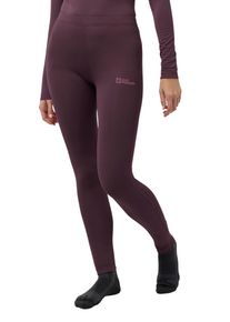Thermoleggings Jack Wolfskin "INFINITE WARM PANTS W", Damen, Gr. XL (46), Normalgr&ouml;&szlig;en, amaranth, Obermaterial: 92% Polyester, 8% sonstige Fasern, Hosen Thermoleggings