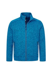 Strickfleecejacke DEPROC Active "KIRKVALE X MEN", Herren, Gr. XXXL (58), blau, 100% Polyester, bequem, gerader Abschluss mit Gummizug, Jacken Strickfleecejacke, auch in Gro&szlig;en Gr&ouml;&szlig;en erh&auml;ltlich